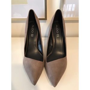 Faux Suede High Heel Shoes